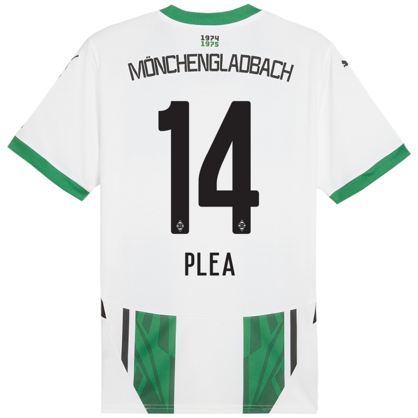 Kinderen Alassane Plea #14 Wit Groen Thuisshirt Thuistenue 2024/25 T-Shirt