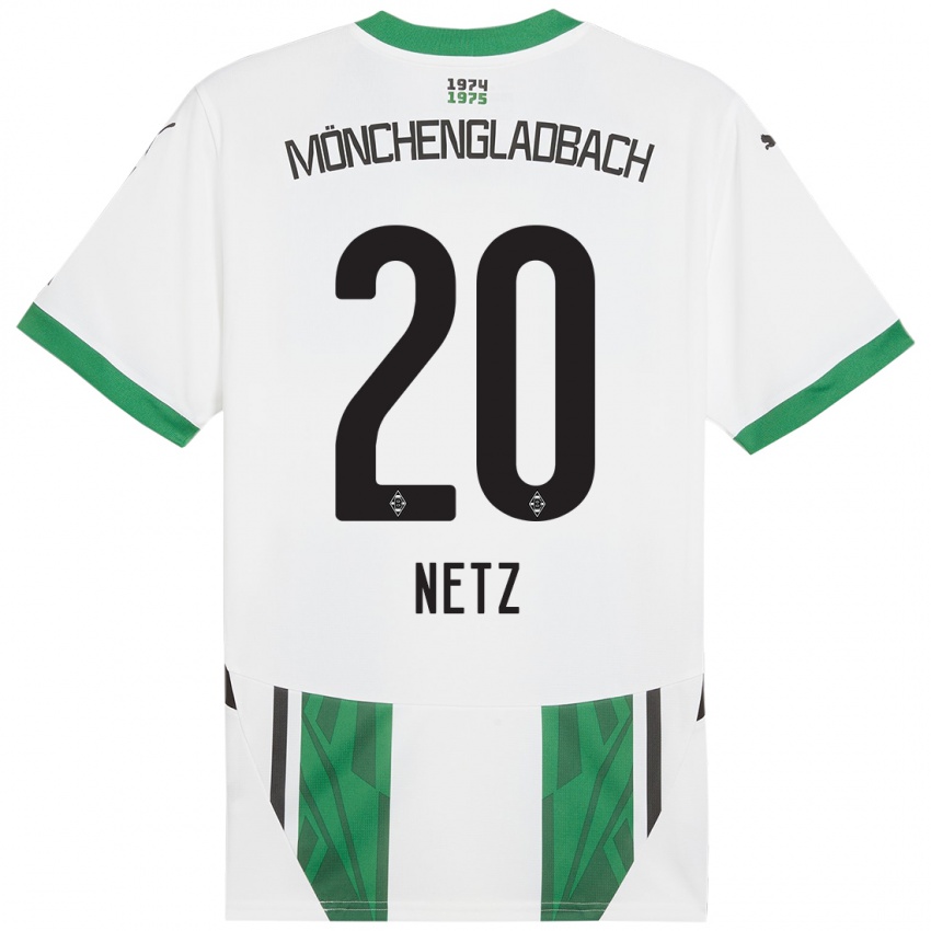 Kinderen Luca Netz #20 Wit Groen Thuisshirt Thuistenue 2024/25 T-Shirt