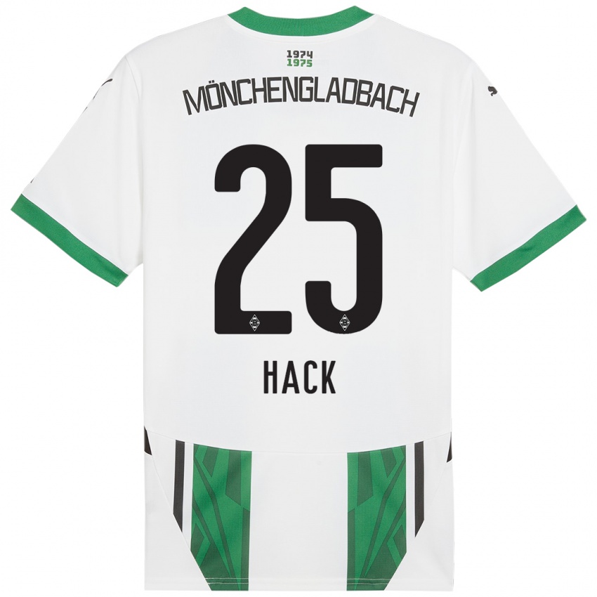 Kinderen Robin Hack #25 Wit Groen Thuisshirt Thuistenue 2024/25 T-Shirt