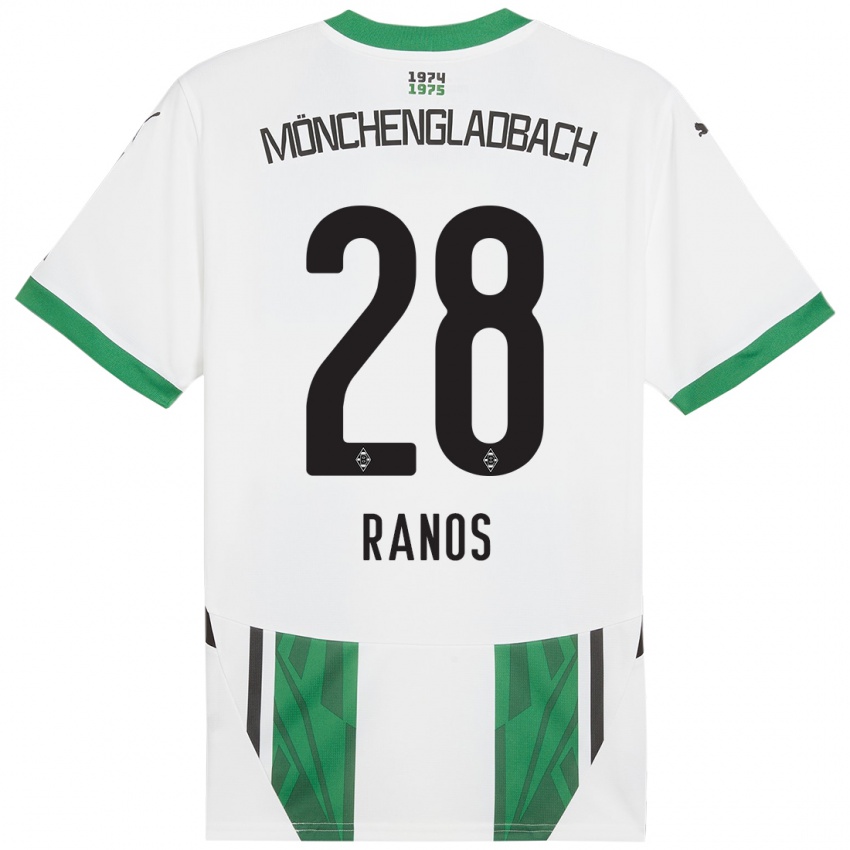 Kinderen Grant-Leon Ranos #28 Wit Groen Thuisshirt Thuistenue 2024/25 T-Shirt