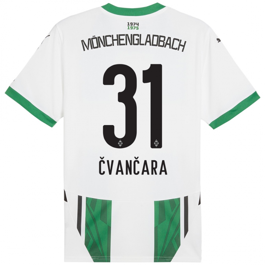 Kinderen Tomas Cvancara #31 Wit Groen Thuisshirt Thuistenue 2024/25 T-Shirt