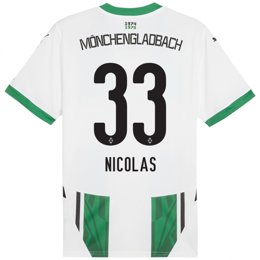 Kinderen Moritz Nicolas #33 Wit Groen Thuisshirt Thuistenue 2024/25 T-Shirt