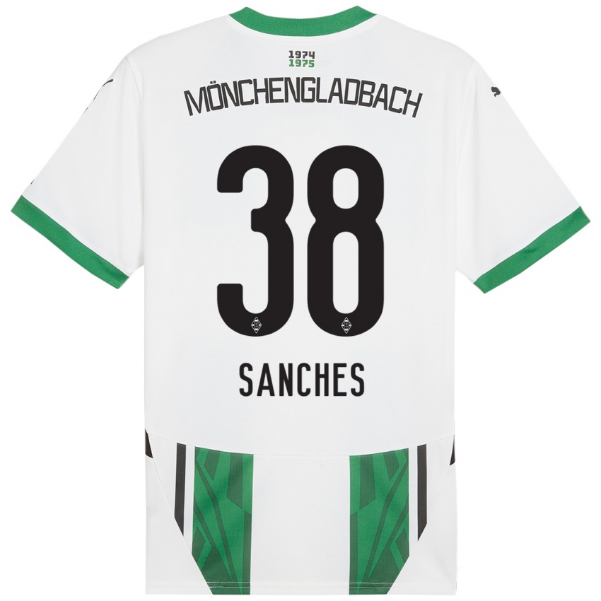 Kinderen Yvandro Borges Sanches #38 Wit Groen Thuisshirt Thuistenue 2024/25 T-Shirt