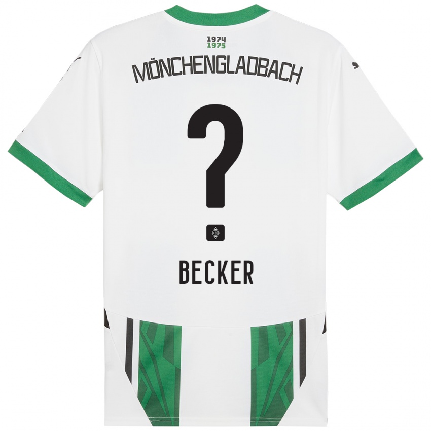 Kinderen Benjamin Becker #0 Wit Groen Thuisshirt Thuistenue 2024/25 T-Shirt