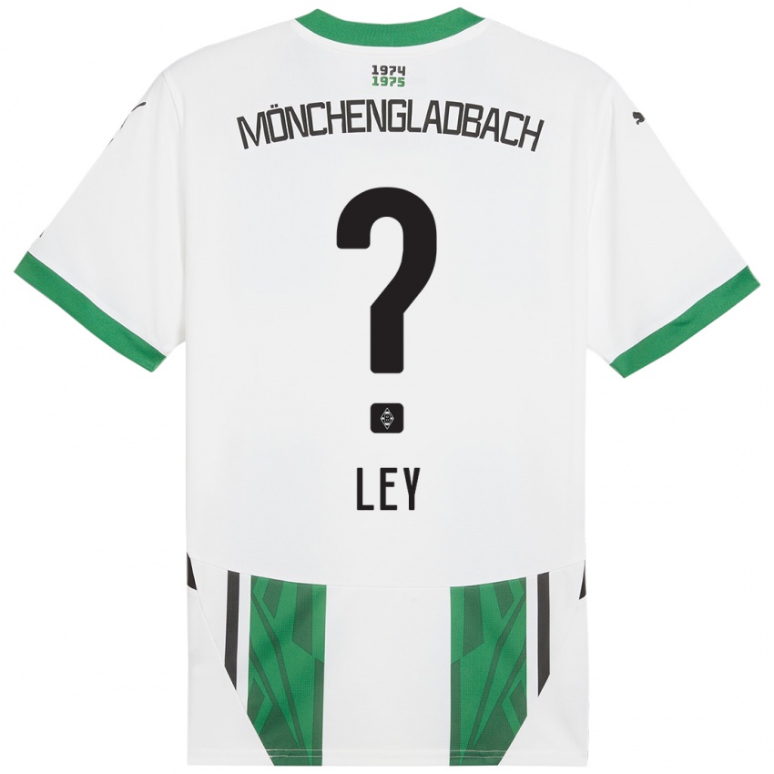 Kinderen Marlon Ley #0 Wit Groen Thuisshirt Thuistenue 2024/25 T-Shirt