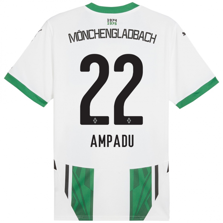 Kinderen Leon Ampadu #22 Wit Groen Thuisshirt Thuistenue 2024/25 T-Shirt