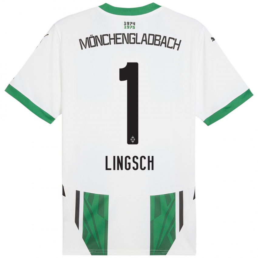 Kinderen Tina Lingsch #1 Wit Groen Thuisshirt Thuistenue 2024/25 T-Shirt