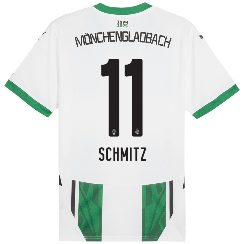 Kinderen Louisa Schmitz #11 Wit Groen Thuisshirt Thuistenue 2024/25 T-Shirt