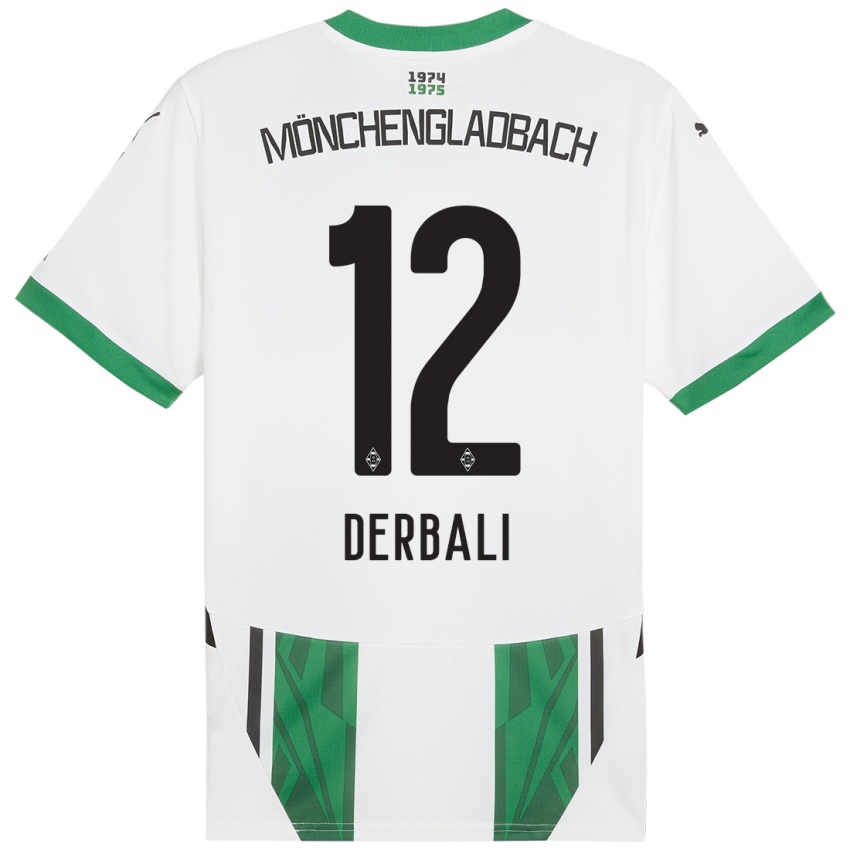 Kinderen Louisa Derbali #12 Wit Groen Thuisshirt Thuistenue 2024/25 T-Shirt