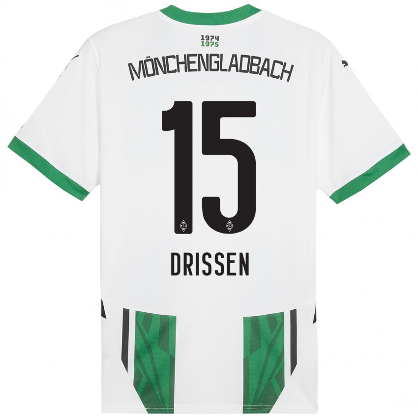 Kinderen Sam Drissen #15 Wit Groen Thuisshirt Thuistenue 2024/25 T-Shirt