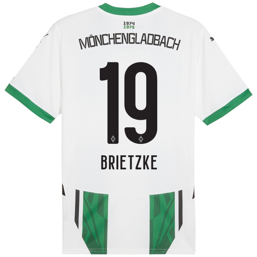 Kinderen Yvonne Brietzke #19 Wit Groen Thuisshirt Thuistenue 2024/25 T-Shirt