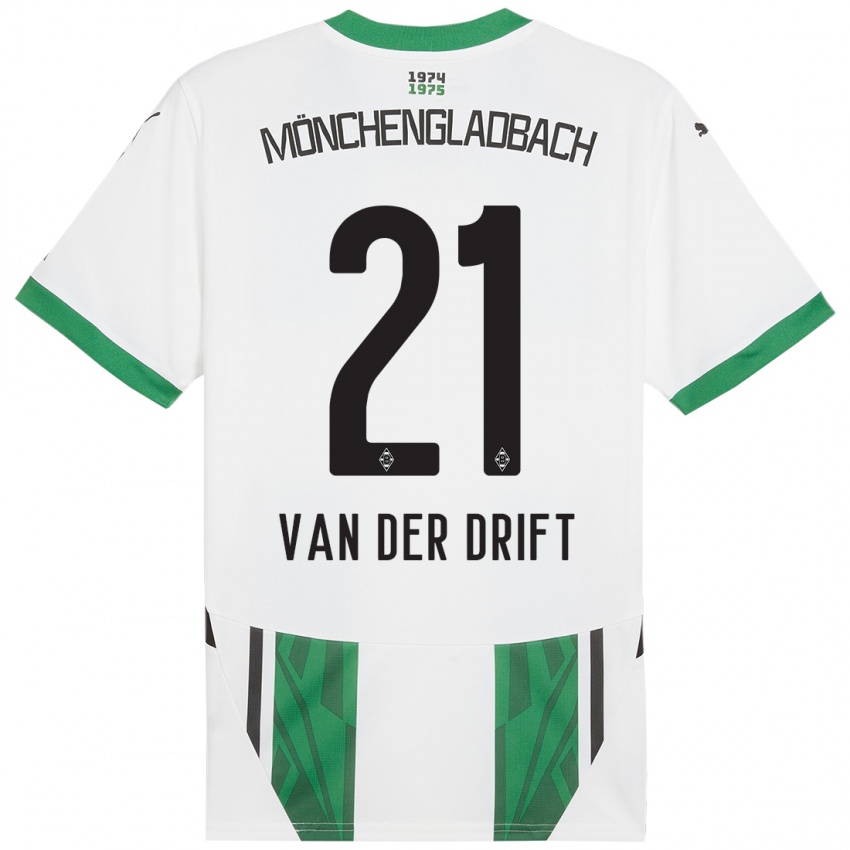 Kinderen Suus Van Der Drift #21 Wit Groen Thuisshirt Thuistenue 2024/25 T-Shirt