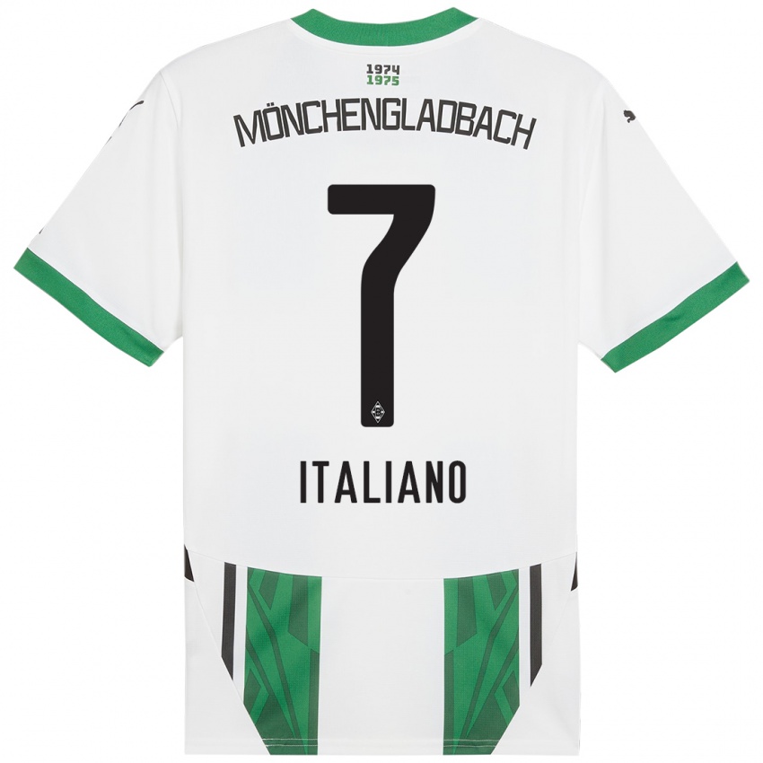 Kinderen Jacob Italiano #7 Wit Groen Thuisshirt Thuistenue 2024/25 T-Shirt