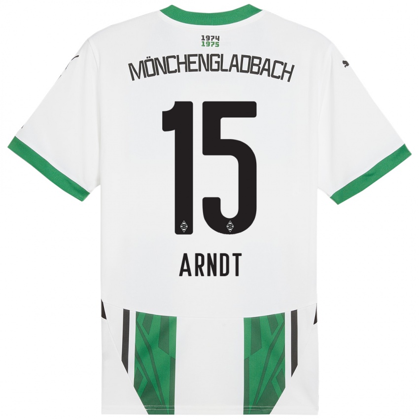 Kinderen Leo Arndt #15 Wit Groen Thuisshirt Thuistenue 2024/25 T-Shirt