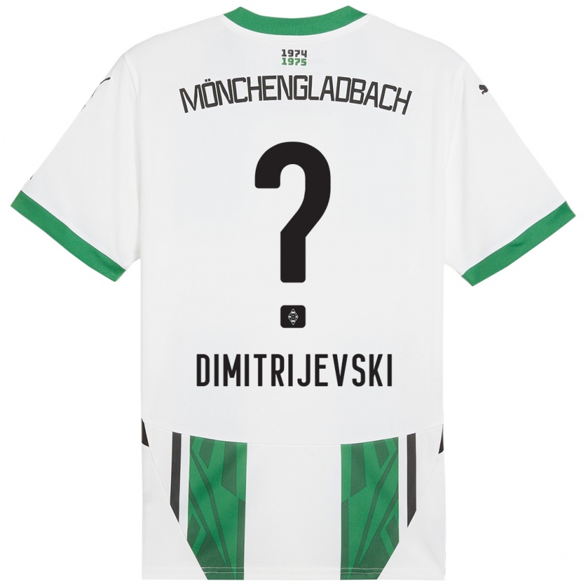 Kinderen Maximilian Dimitrijevski #0 Wit Groen Thuisshirt Thuistenue 2024/25 T-Shirt