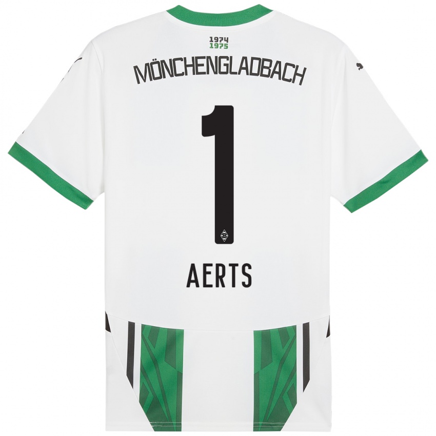 Kinderen Liv Aerts #1 Wit Groen Thuisshirt Thuistenue 2024/25 T-Shirt