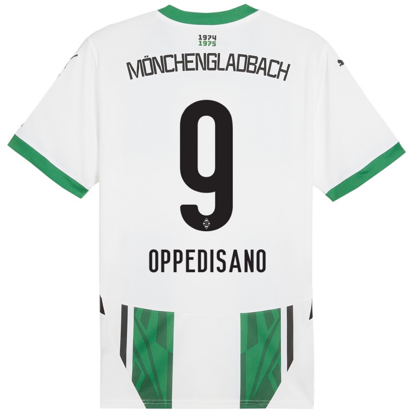 Kinderen Valentina Oppedisano #9 Wit Groen Thuisshirt Thuistenue 2024/25 T-Shirt