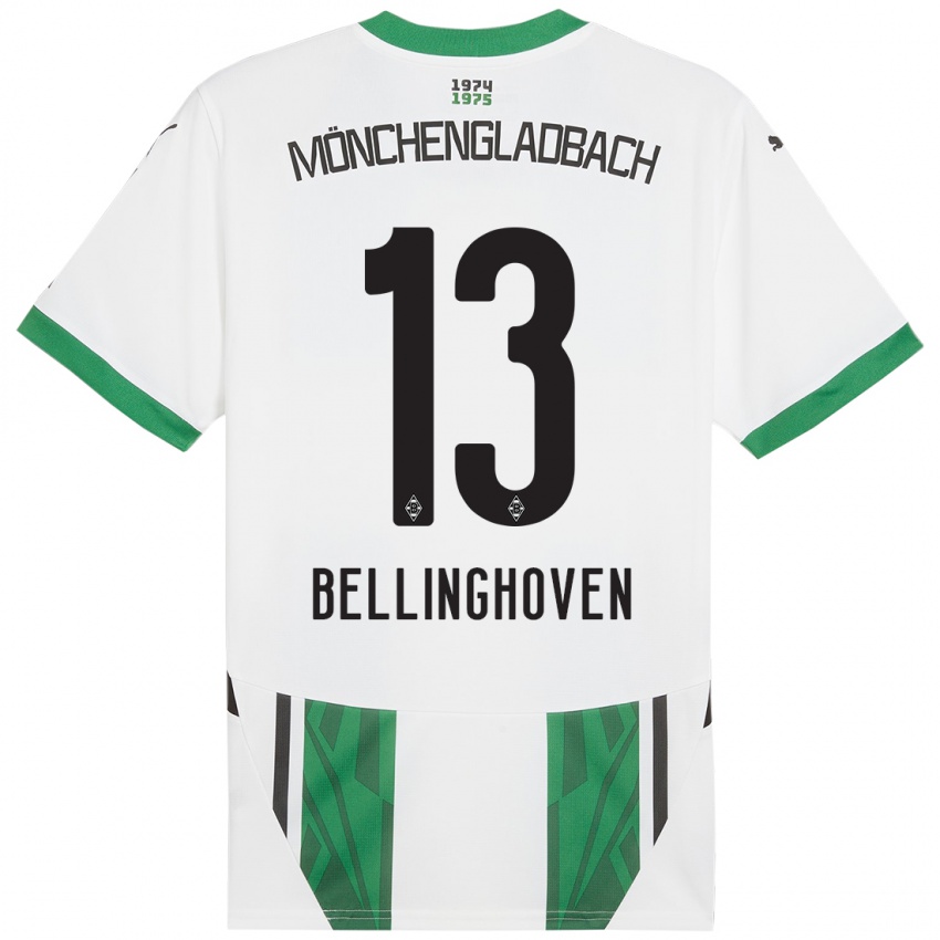 Kinderen Christina Bellinghoven #13 Wit Groen Thuisshirt Thuistenue 2024/25 T-Shirt