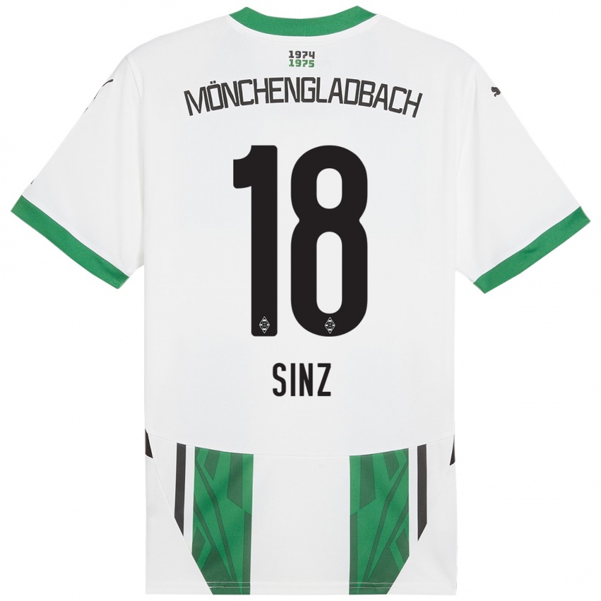 Kinderen Michelle Sinz #18 Wit Groen Thuisshirt Thuistenue 2024/25 T-Shirt