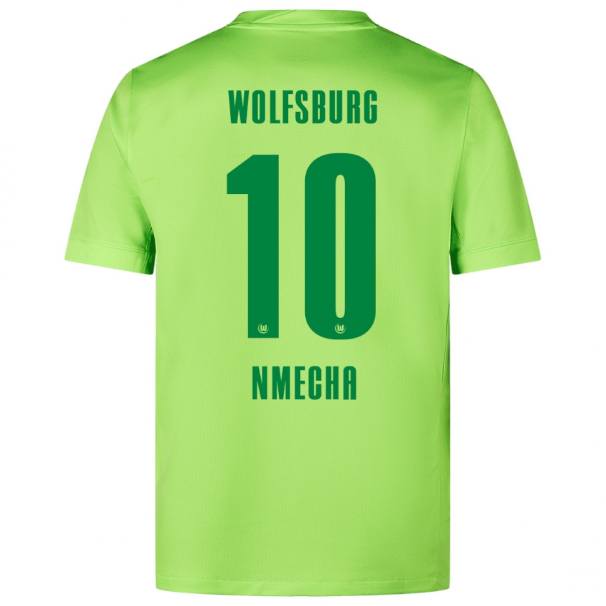 Kinderen Lukas Nmecha #10 Fluorescerend Groen Thuisshirt Thuistenue 2024/25 T-Shirt