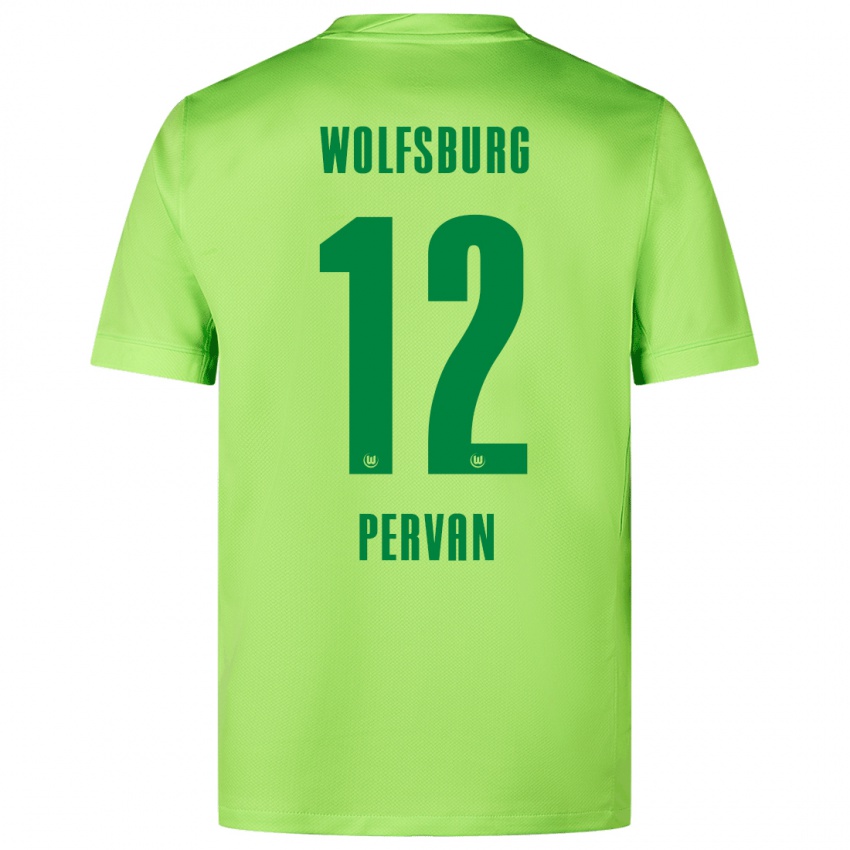 Kinderen Pavao Pervan #12 Fluorescerend Groen Thuisshirt Thuistenue 2024/25 T-Shirt