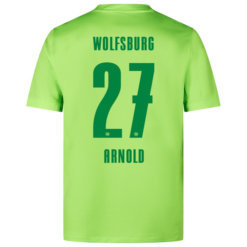 Kinderen Maximilian Arnold #27 Fluorescerend Groen Thuisshirt Thuistenue 2024/25 T-Shirt