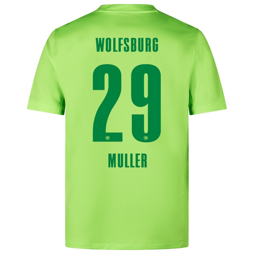 Kinderen Marius Müller #29 Fluorescerend Groen Thuisshirt Thuistenue 2024/25 T-Shirt