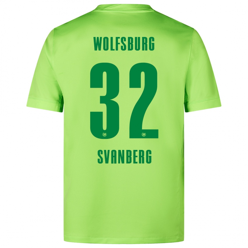 Kinderen Mattias Svanberg #32 Fluorescerend Groen Thuisshirt Thuistenue 2024/25 T-Shirt