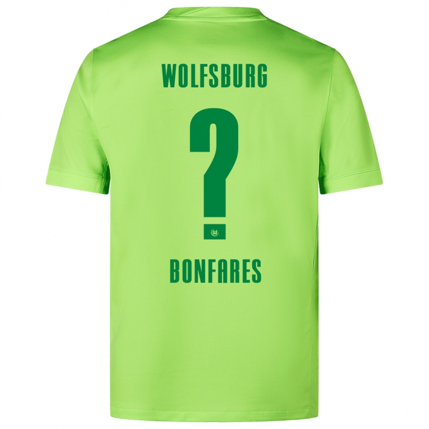 Kinderen Marouan Bonfares #0 Fluorescerend Groen Thuisshirt Thuistenue 2024/25 T-Shirt