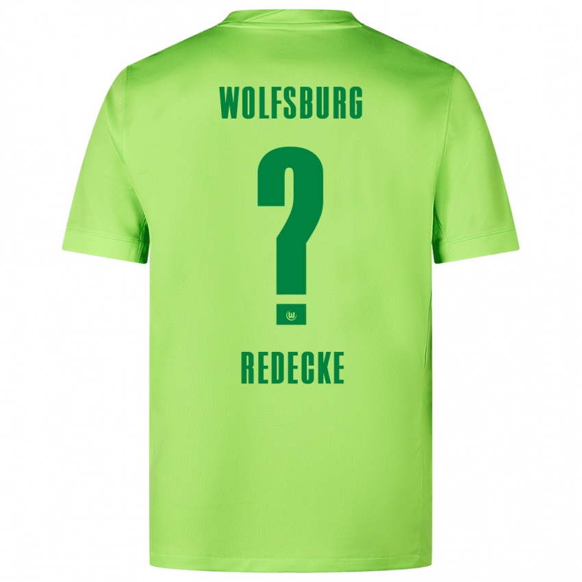 Kinderen Jan Redecke #0 Fluorescerend Groen Thuisshirt Thuistenue 2024/25 T-Shirt