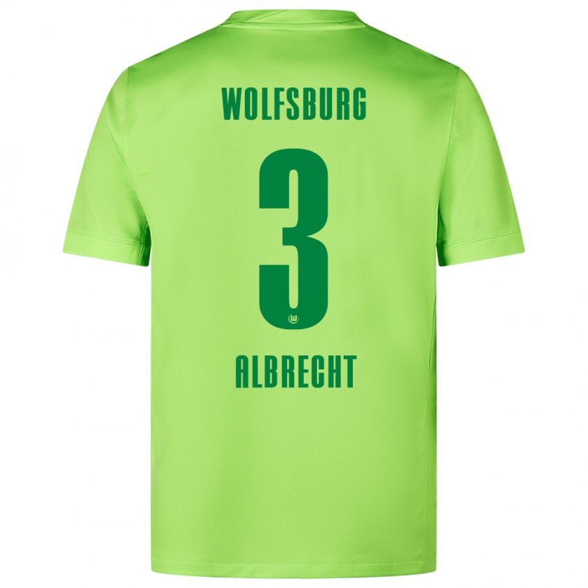 Kinderen Ben Albrecht #3 Fluorescerend Groen Thuisshirt Thuistenue 2024/25 T-Shirt