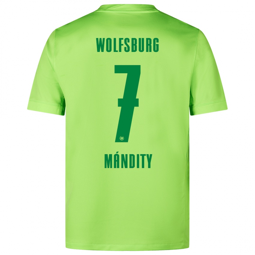 Kinderen Márkó Mándity #7 Fluorescerend Groen Thuisshirt Thuistenue 2024/25 T-Shirt