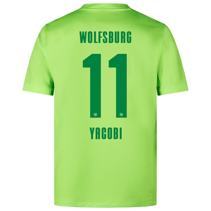 Kinderen Nilas Yacobi #11 Fluorescerend Groen Thuisshirt Thuistenue 2024/25 T-Shirt