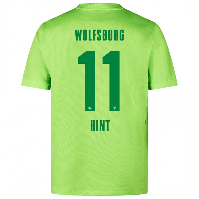 Kinderen Trevor Hint #11 Fluorescerend Groen Thuisshirt Thuistenue 2024/25 T-Shirt