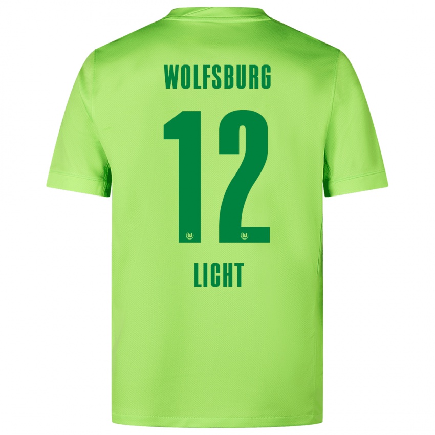 Kinderen Philipp Licht #12 Fluorescerend Groen Thuisshirt Thuistenue 2024/25 T-Shirt