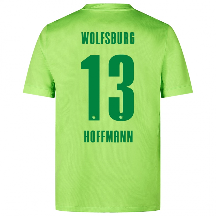 Kinderen Nils Hoffmann #13 Fluorescerend Groen Thuisshirt Thuistenue 2024/25 T-Shirt