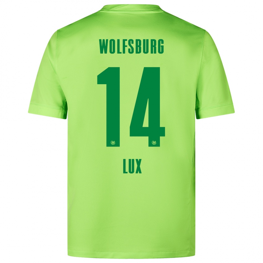 Kinderen Finn-Marco Lux #14 Fluorescerend Groen Thuisshirt Thuistenue 2024/25 T-Shirt