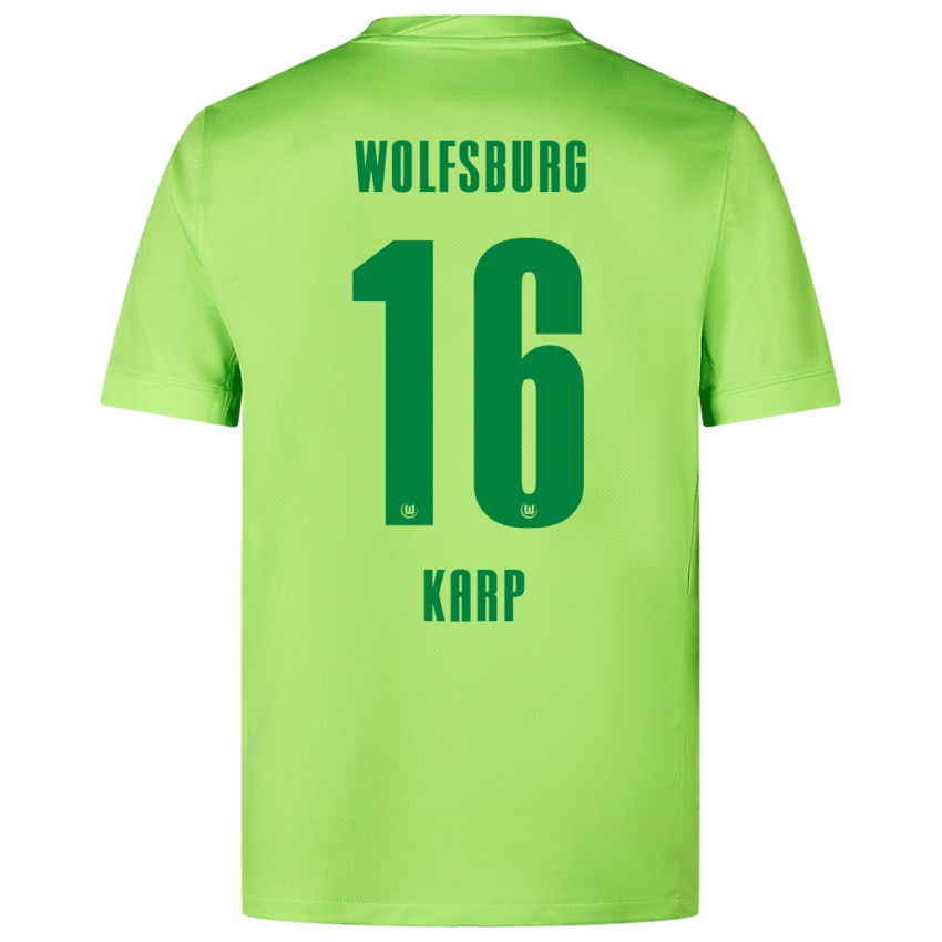 Kinderen Maurice Karp #16 Fluorescerend Groen Thuisshirt Thuistenue 2024/25 T-Shirt