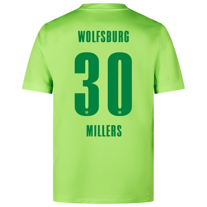 Kinderen Kristers Millers #30 Fluorescerend Groen Thuisshirt Thuistenue 2024/25 T-Shirt