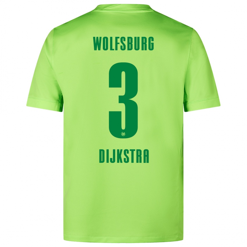 Kinderen Caitlin Dijkstra #3 Fluorescerend Groen Thuisshirt Thuistenue 2024/25 T-Shirt