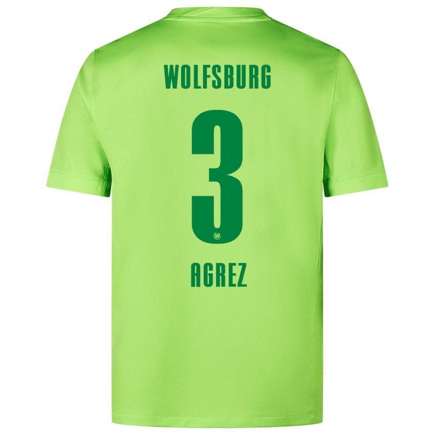 Kinderen Sara Agrež #3 Fluorescerend Groen Thuisshirt Thuistenue 2024/25 T-Shirt