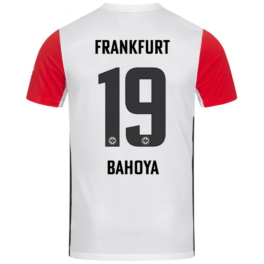 Kinderen Jean-Mattéo Bahoya #19 Wit Rood Thuisshirt Thuistenue 2024/25 T-Shirt