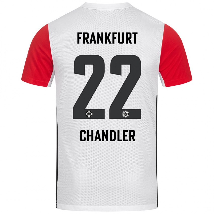 Kinderen Timothy Chandler #22 Wit Rood Thuisshirt Thuistenue 2024/25 T-Shirt