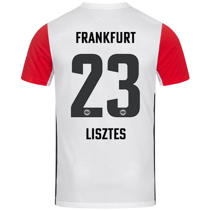 Kinderen Krisztián Lisztes #23 Wit Rood Thuisshirt Thuistenue 2024/25 T-Shirt