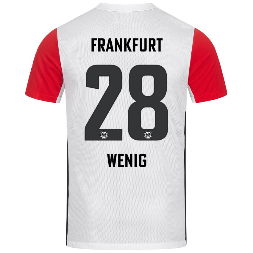 Kinderen Marcel Wenig #28 Wit Rood Thuisshirt Thuistenue 2024/25 T-Shirt