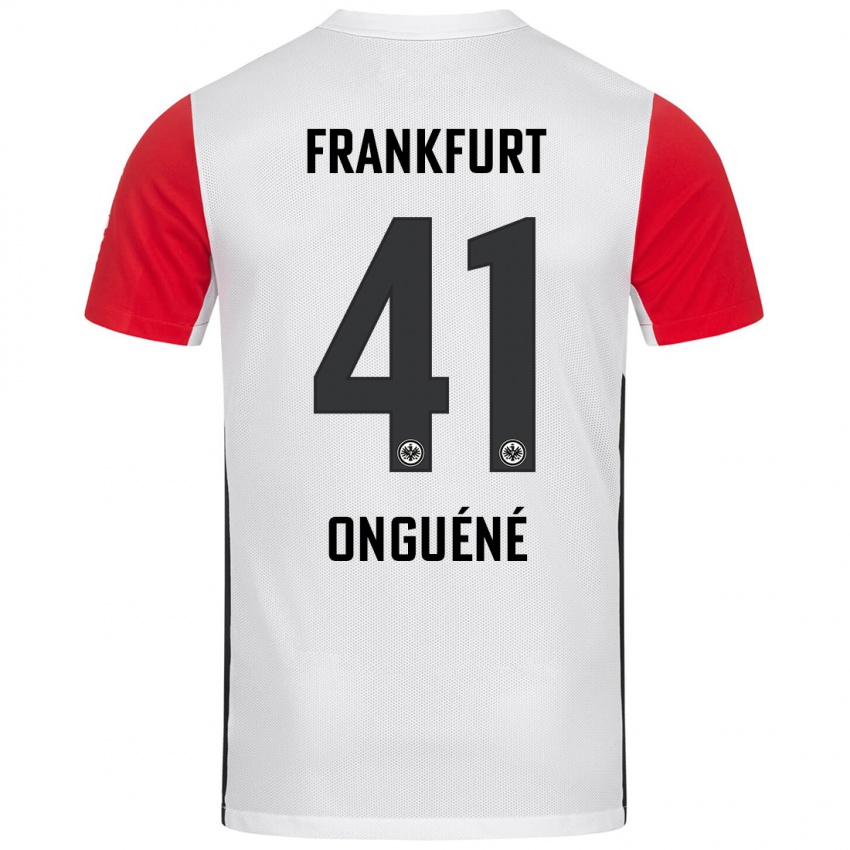 Kinderen Jérôme Onguéné #41 Wit Rood Thuisshirt Thuistenue 2024/25 T-Shirt