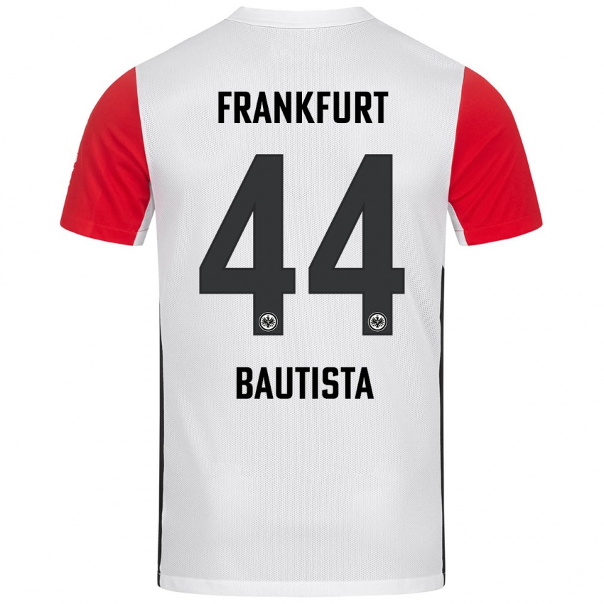 Kinderen Davis Bautista #44 Wit Rood Thuisshirt Thuistenue 2024/25 T-Shirt