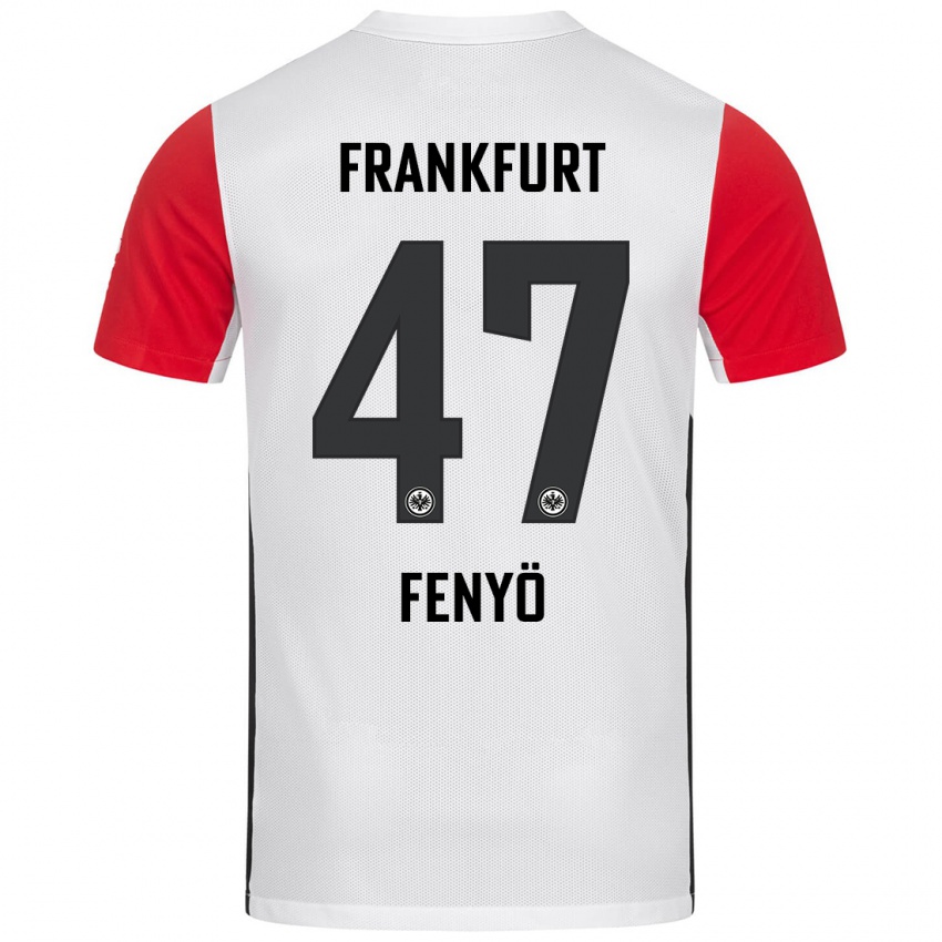 Kinderen Noah Fenyö #47 Wit Rood Thuisshirt Thuistenue 2024/25 T-Shirt