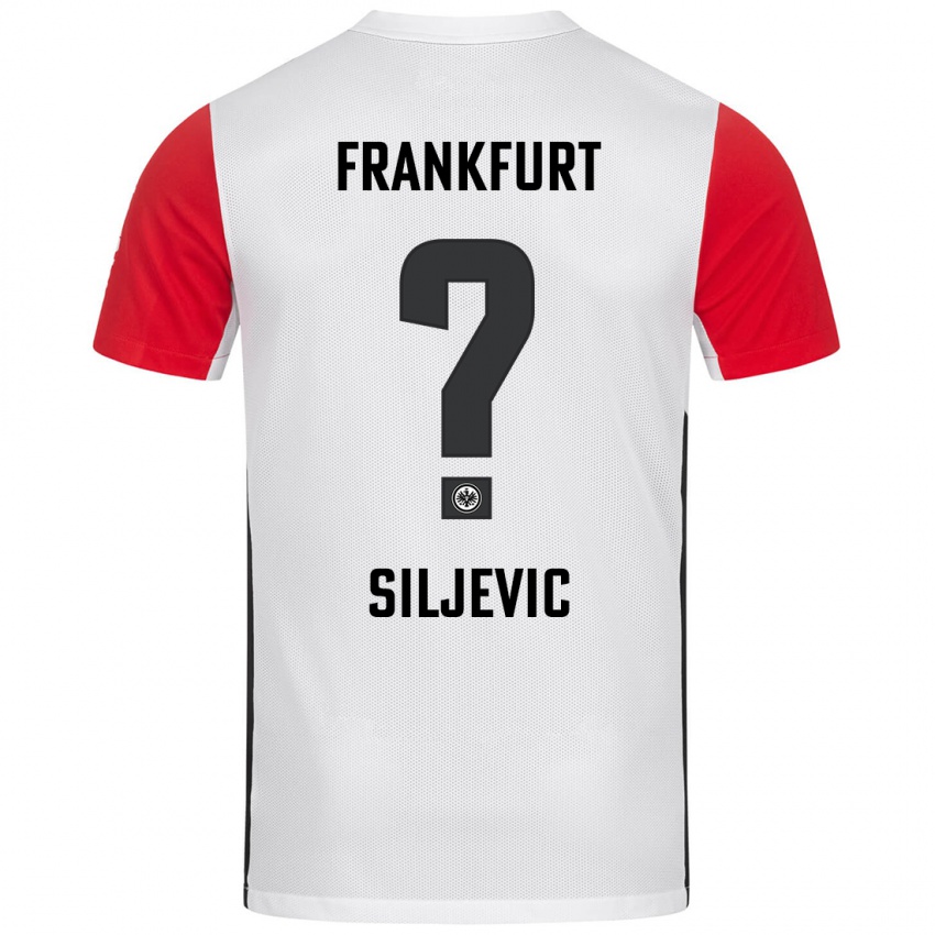 Kinderen Amil Siljevic #0 Wit Rood Thuisshirt Thuistenue 2024/25 T-Shirt