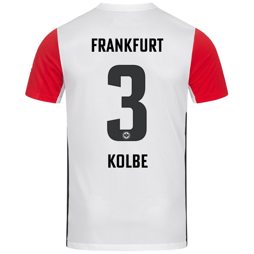 Kinderen Louis Kolbe #3 Wit Rood Thuisshirt Thuistenue 2024/25 T-Shirt